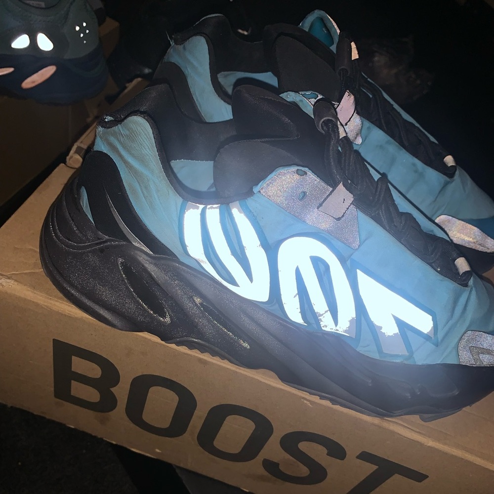 Yeezy Boost 700 MNVN 'Bright Cyan'.   8.5 MEN US